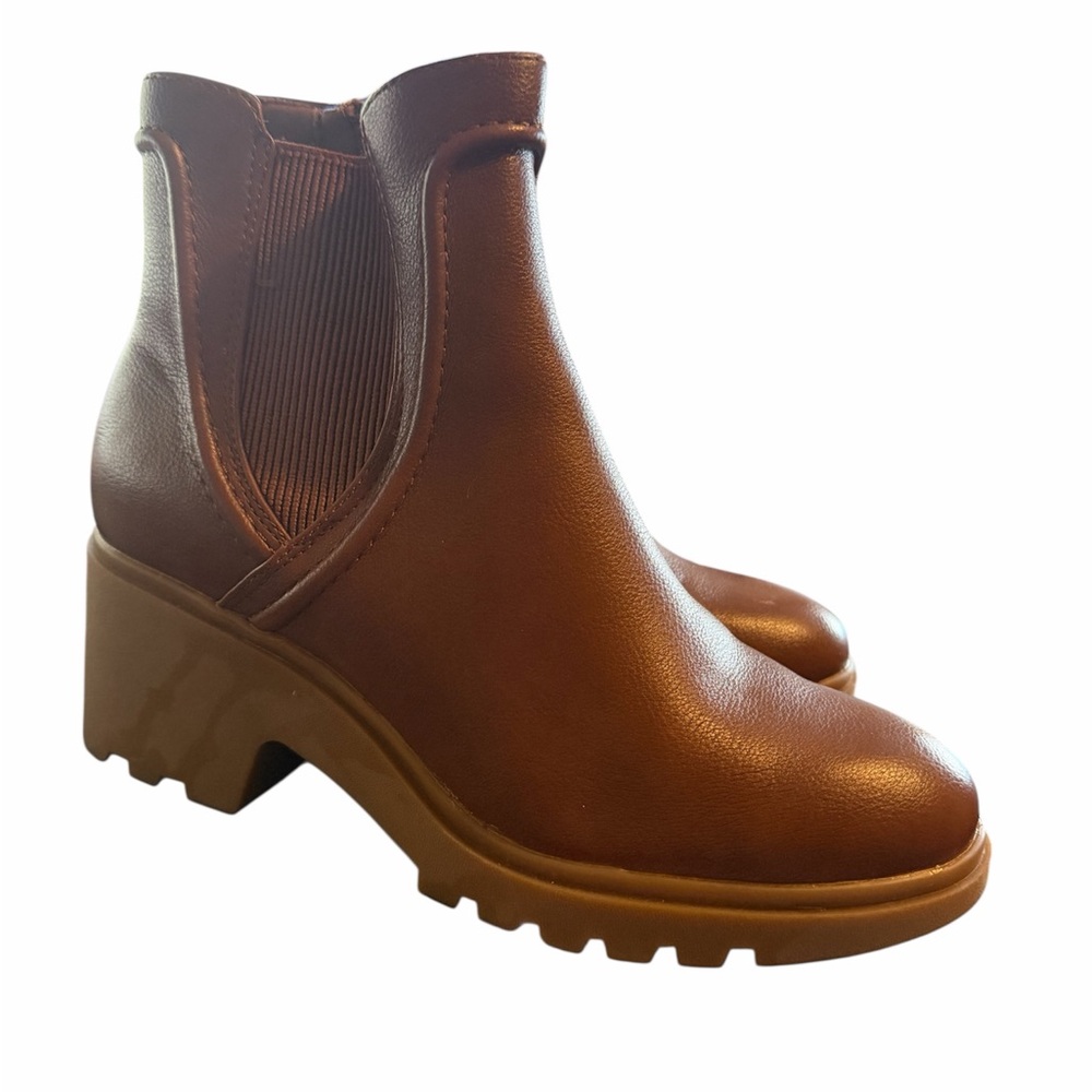 Bare Traps 7.5 Draya Chelsea Boot Leather Wore 1x Brown - Picture 2 of 6